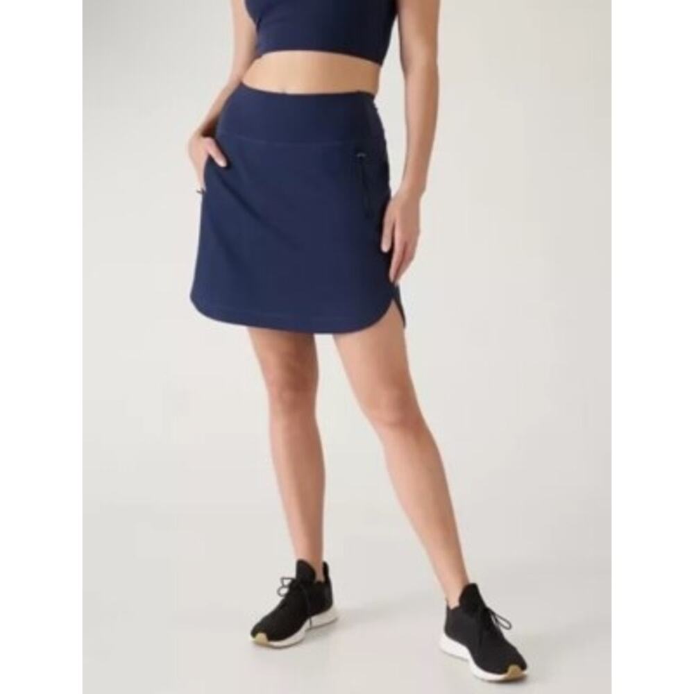 Athleta Fairway Golf Skort 18"- Navy- Small